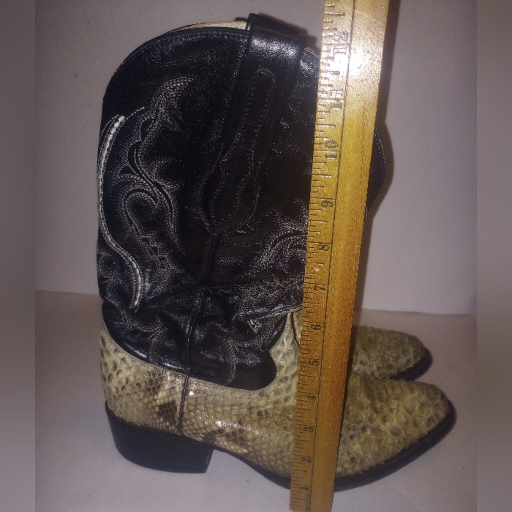 Boots J.B. Dillon Reserve Python Snake Western Me… - image 2